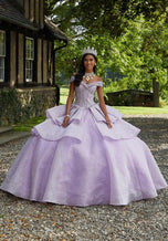 Vizcaya by Morilee Glitter Net Quince Dress 89447