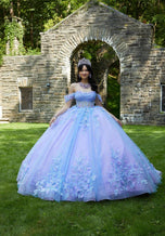 Vizcaya by Morilee 3D Floral Quince Dress 89448