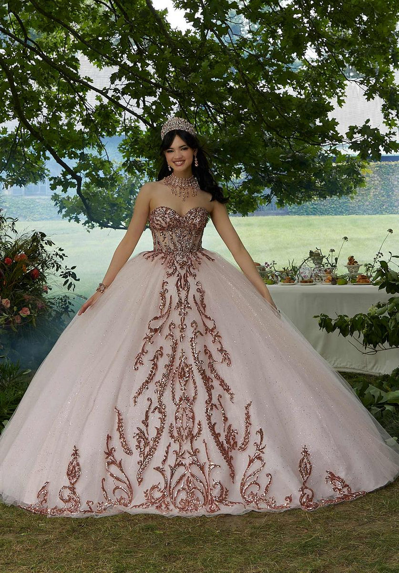 Vizcaya by Morilee Quince Beaded Quince Dress 89458