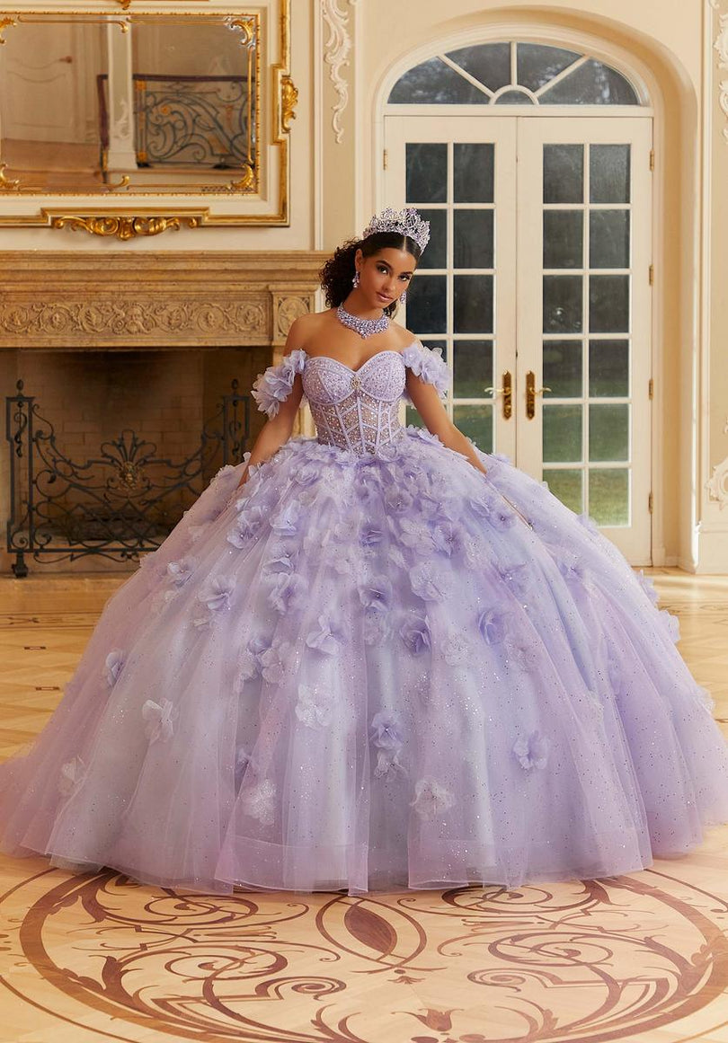 Vizcaya by Morilee 3D Floral Quince Dress 89477