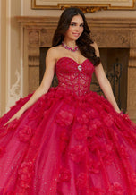 Vizcaya by Morilee 3D Floral Quince Dress 89477