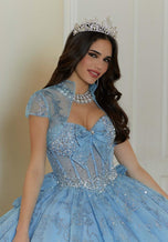 Vizcaya by Morilee Beaded Corset Quince Dress 89478