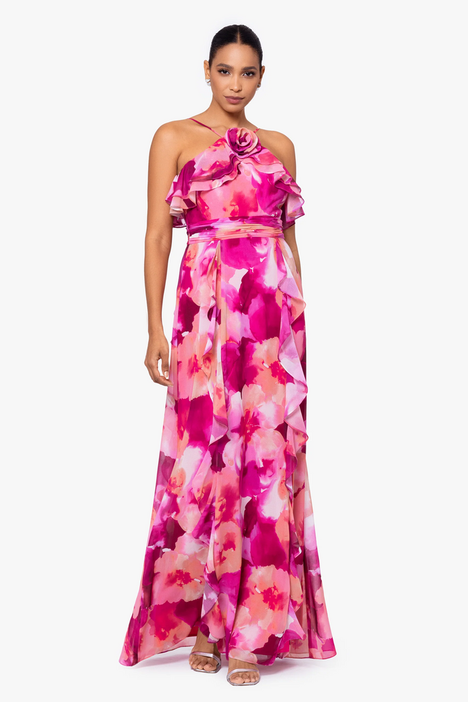 Xscape Floral Maxi Dress 6245X