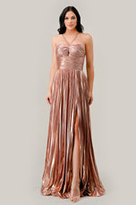 Ladivine Metallic A-line Prom Dress C153