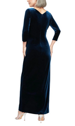 Alex Evenings Velvet Evening Dress 81918583