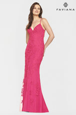 Faviana Glamour Long Lace Prom Dress S10508