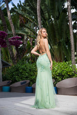 Faviana Long Lace Prom Dress S10633