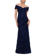 Xscape Evenings "Jill" Off the Shoulder Lace Gown 4618X