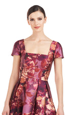 Kay Unger "Tierney" Tea Length Floral Dress 55110394