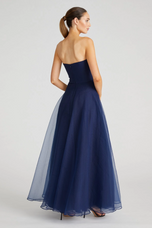 Theia Strapless Draped "Teresa" Evening Gown 8817572