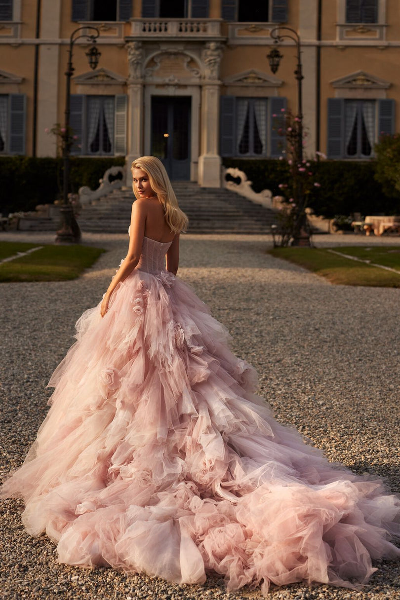 Sherri Hill Blush Bridal Gown 81143