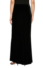 Alex Evenings Long Velvet Skirt 3915857