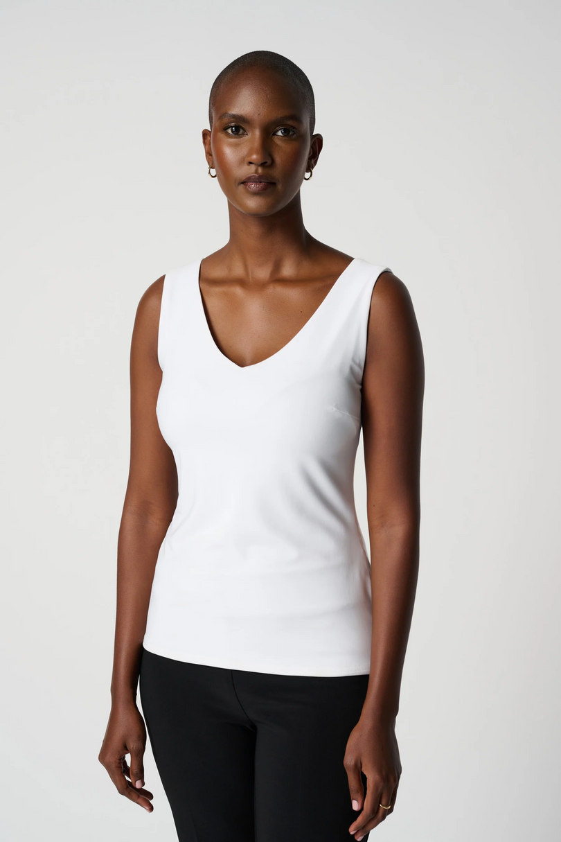 Joseph Ribkoff Basic V-Neck Sleeveless Stretch Cami Top 201546