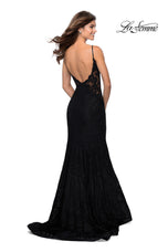 La Femme Illusion Lace Prom Dress 28355