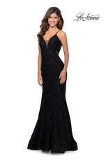 La Femme Illusion Lace Prom Dress 28355