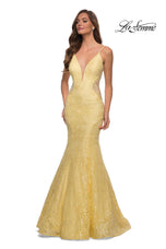 La Femme Illusion Lace Prom Dress 28355