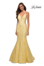 La Femme Illusion Lace Prom Dress 28355