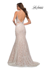 La Femme Illusion Lace Prom Dress 28355