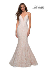 La Femme Illusion Lace Prom Dress 28355