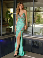 Primavera Couture Beaded Long Dress 3211 - B