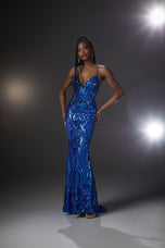 Morilee Long Sequin V-Neck Prom Dress 43032