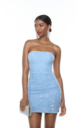 Alyce Paris Strapless Sequin Dress 4605