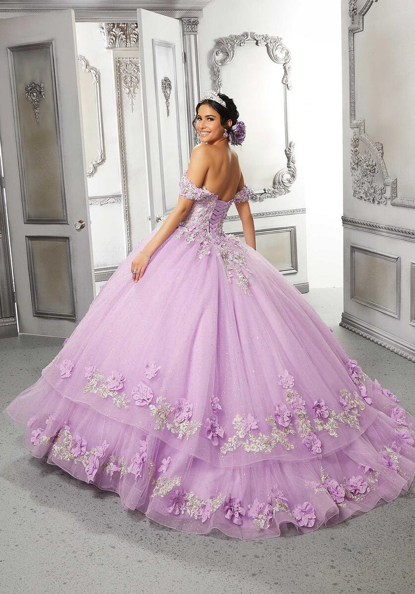 Vizcaya by Morilee 3D Floral Fairytale Quince Dress 89318