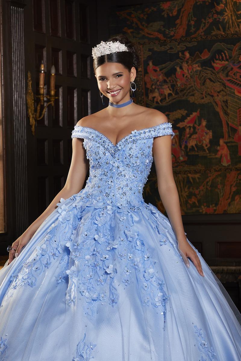 Vizcaya by Morilee Satin Lace Quince Dress 89337
