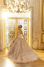 Vizcaya by Morilee Glitter Pattern Quince Dress 89346