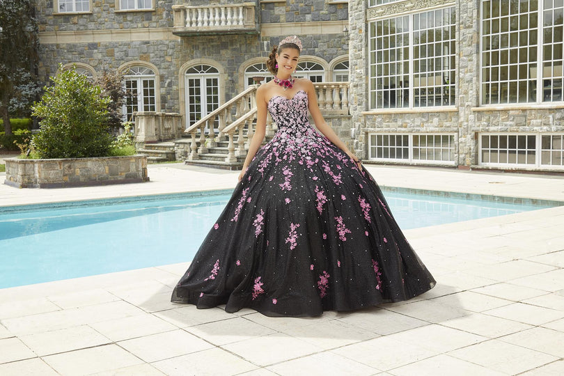 Vizcaya by Morilee Ombre Embroidered Quince Dress 89415