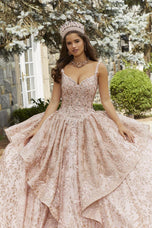 Vizcaya by Morilee Rhinestone Crystal Beaded Quince Dress 89416
