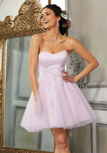 Morilee A-Line Strapless Damas Dress 9575