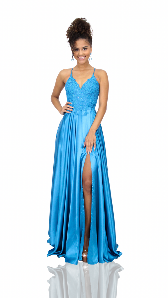 Faviana Glamour Satin A-Line Dress S10400