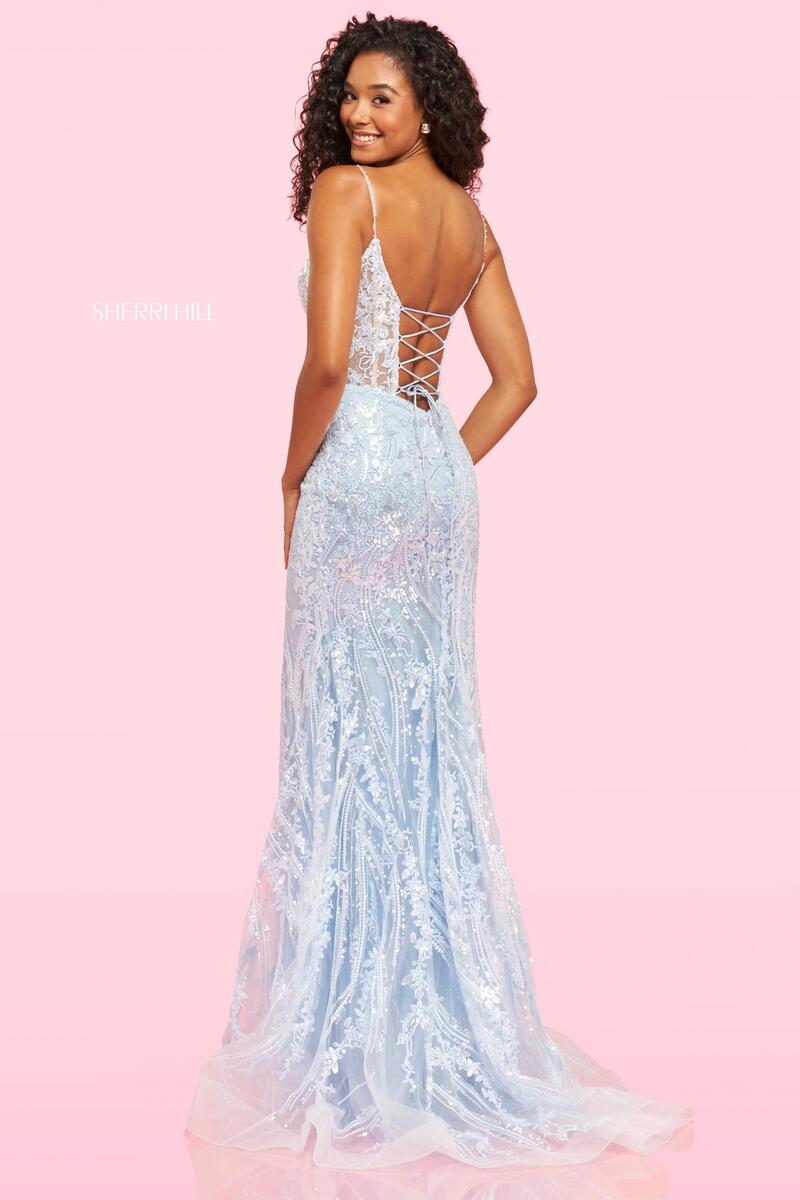 Sherri Hill Corset Lace Dress 54275