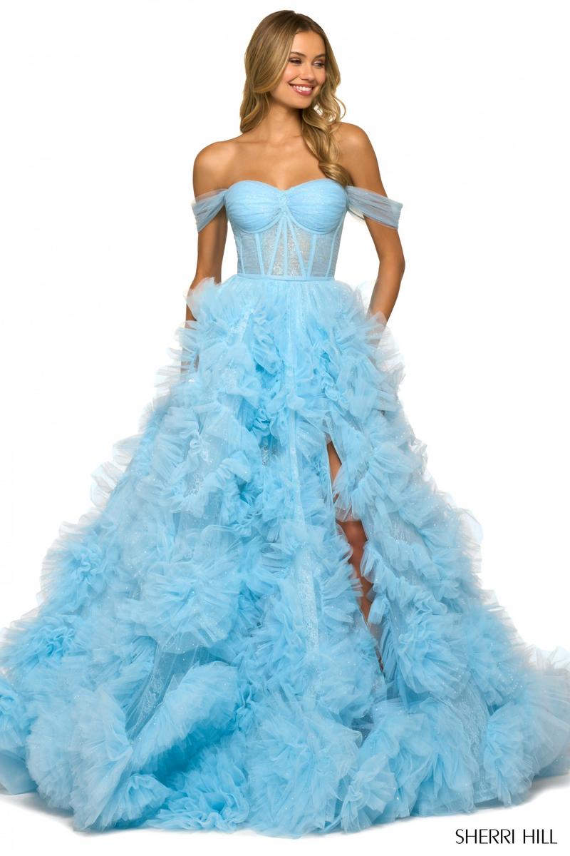 Sherri Hill Tulle Ball Gown 55438